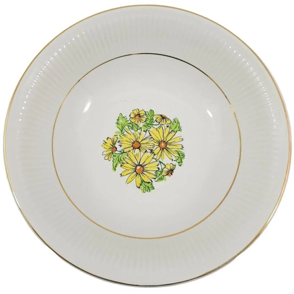 Staffordshire England Summertime Coupe Cereal Salad Soup Bowls – Set of 4